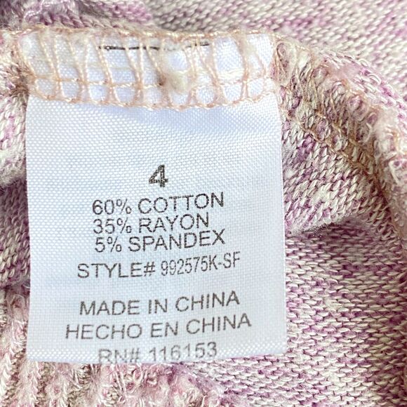 Girls Size 4 4T Unicorn Sweatshirt Sequins Pink Sweater Lot of 2 Winter Clothes - Picture 9 of 11